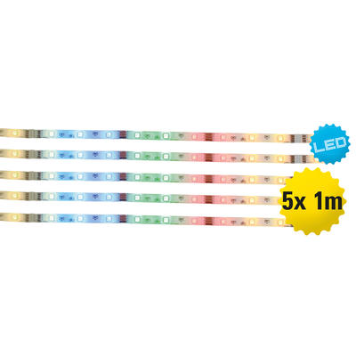 5x 1m RGB LED Stripe