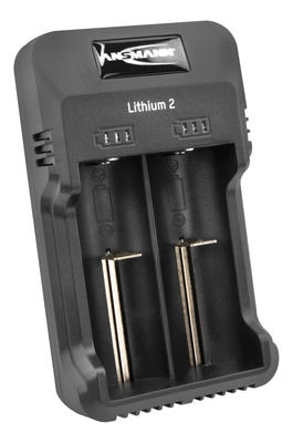 Lithium 2  Ladegerät für 1-2 Li-Ion Akkus 3,6V/3,7V
