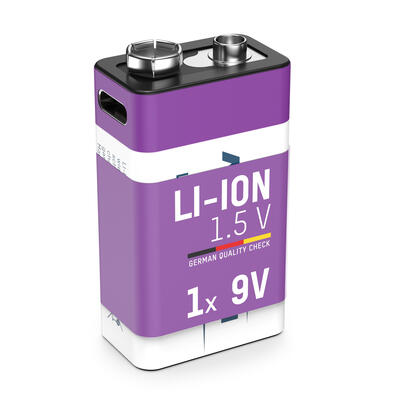 Li-Ion Akku E-9V 2500mAh, 1er Kartonage USB-C