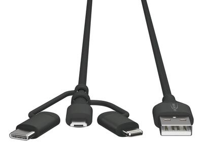 USB 3in1 Daten und Ladekabel 120 cm