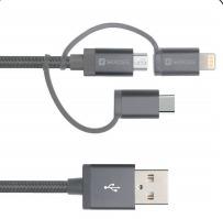 3in1 Cable - 30cm - fast charge
