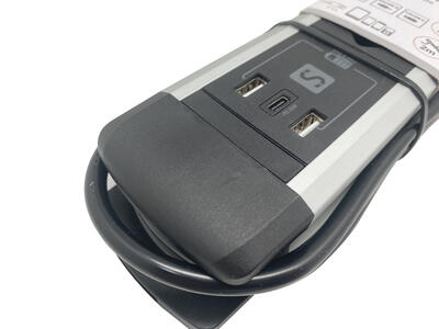 ALU Steckdosenleiste USB-C
